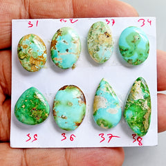 Sonoran Gold Mountain Turquoise Cabochon Natural Flatback Loose Gemstones for Jewelry Making