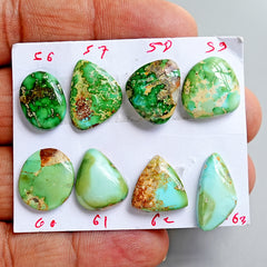 Sonoran Gold Mountain Turquoise Cabochon Natural Flatback Loose Gemstones for Jewelry Making