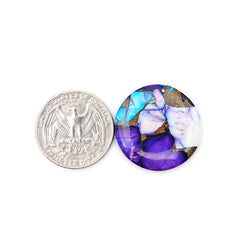 Natural Kingman Purple Dahlia Turquoise Gem | Freeform Smooth Cabochons for Jewelry