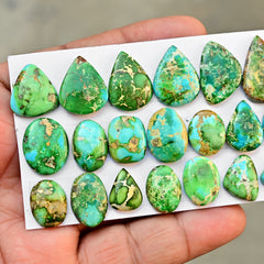 Sonoran Gold Mountain Turquoise Cabochon Loose Gemstones for Jewelry Making