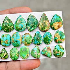 Sonoran Gold Mountain Turquoise Cabochon Loose Gemstones for Jewelry Making