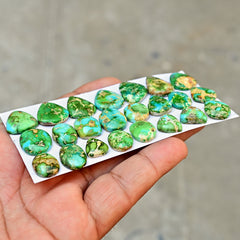 Sonoran Gold Mountain Turquoise Cabochon Loose Gemstones for Jewelry Making