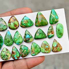 Sonoran Gold Mountain Turquoise Cabochon Loose Gemstones for Jewelry Making