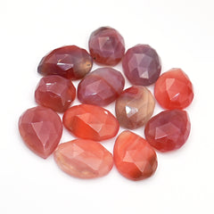 Natural Botswana Agate Rosecut | Mixed Shapes Soft Pink & Plum Tones