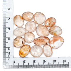 Imperial Topaz Rose Cut Gemstones | Freeform Faceted Cabs for Jewelry Making - 15 Pieces