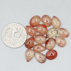 Andesine Labradorite Cabochons | Mixed Shape Smooth Cabs For Jewelry Making - 15 Pieces