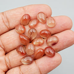 Andesine Labradorite Cabochons | Mixed Shape Smooth Cabs For Jewelry Making - 15 Pieces