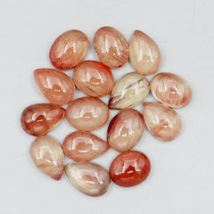 Andesine Labradorite Cabochons | Mixed Shape Smooth Cabs For Jewelry Making - 15 Pieces