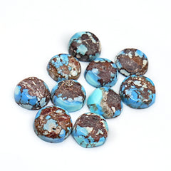 Golden Hill Turquoise Round Cabochons | Rare Lavender-Blue Turquoise For Jewelry