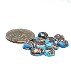 Golden Hill Turquoise Round Cabochons | Rare Lavender-Blue Turquoise For Jewelry