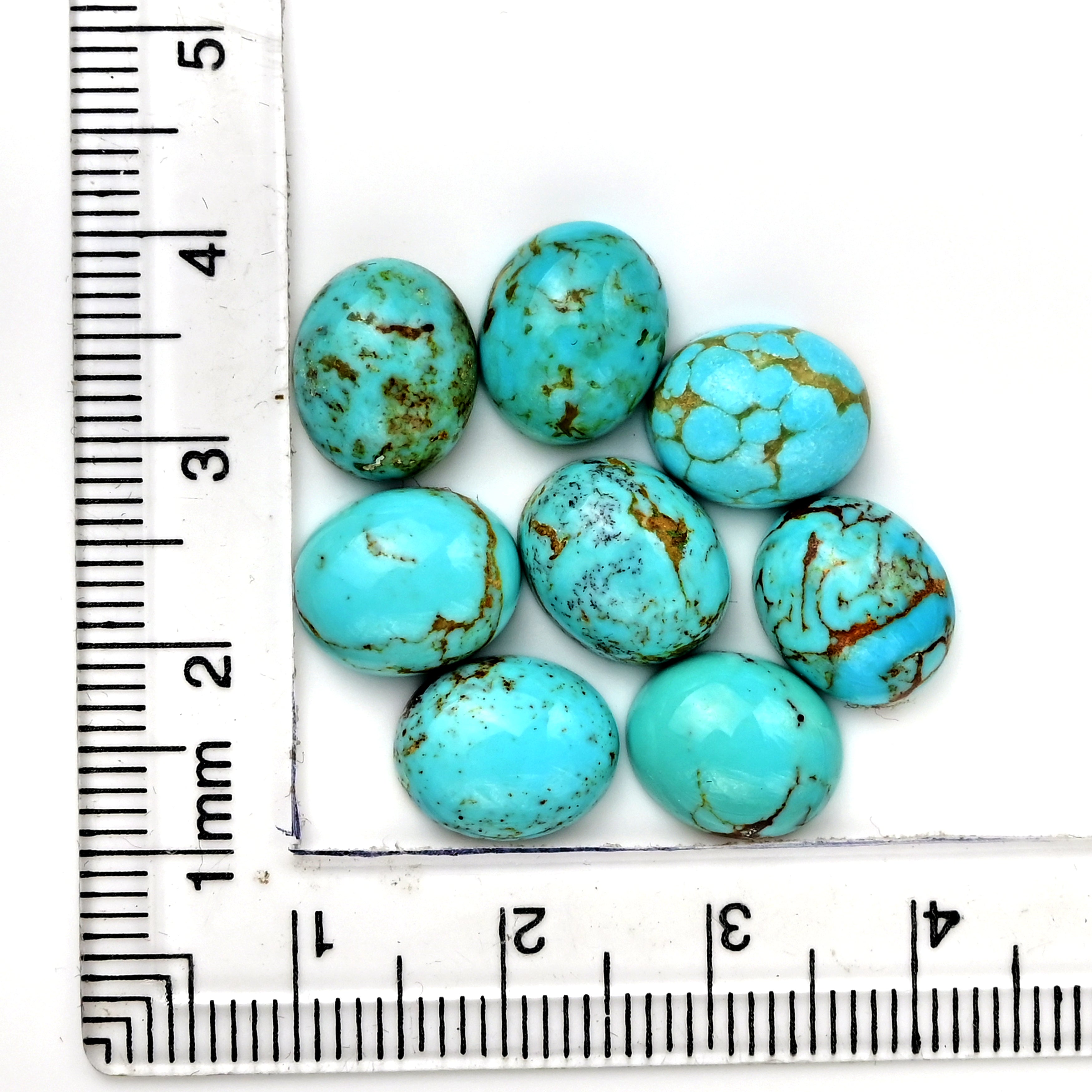 Kingman Turquoise Oval Smooth Cabochons