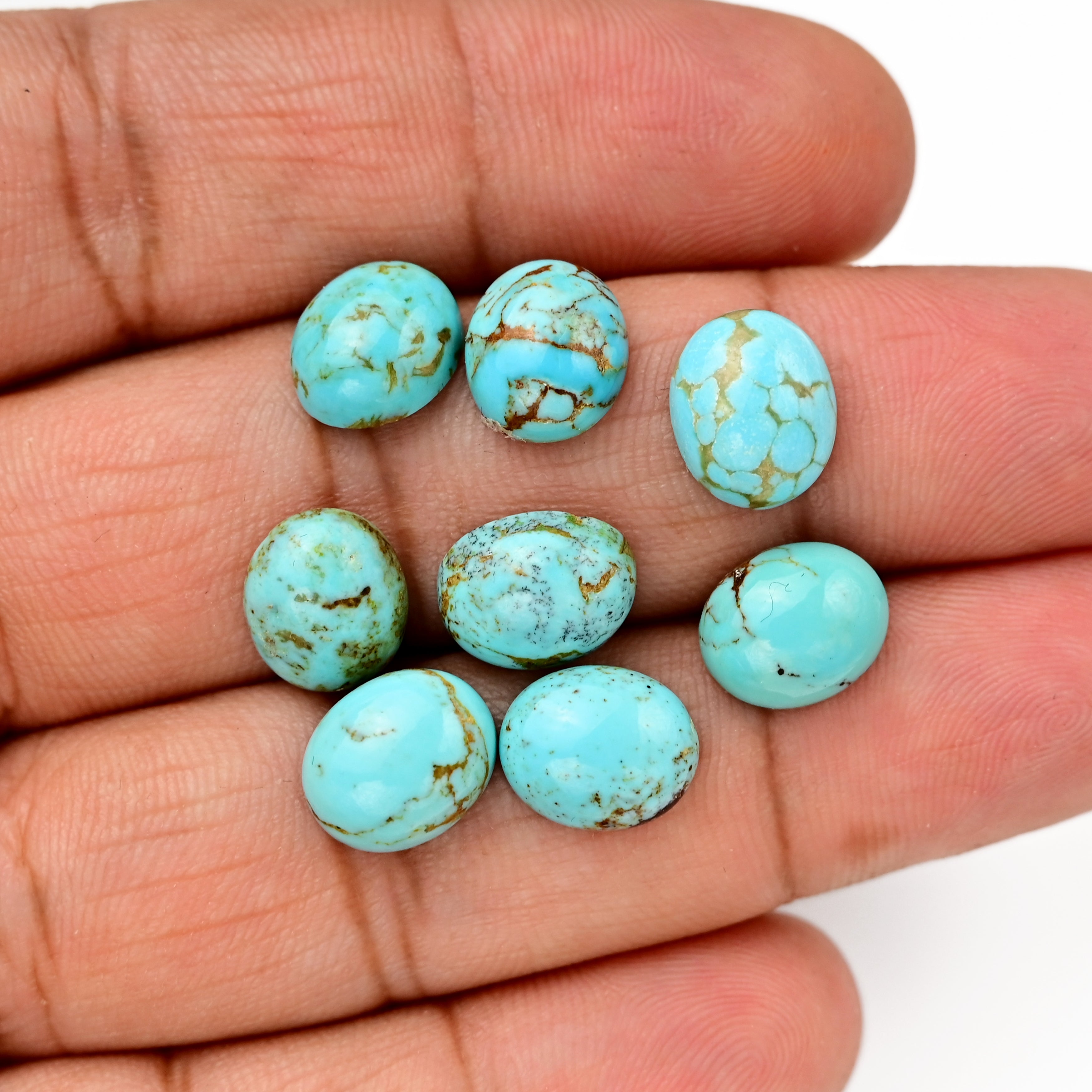 Kingman Turquoise Oval Smooth Cabochons