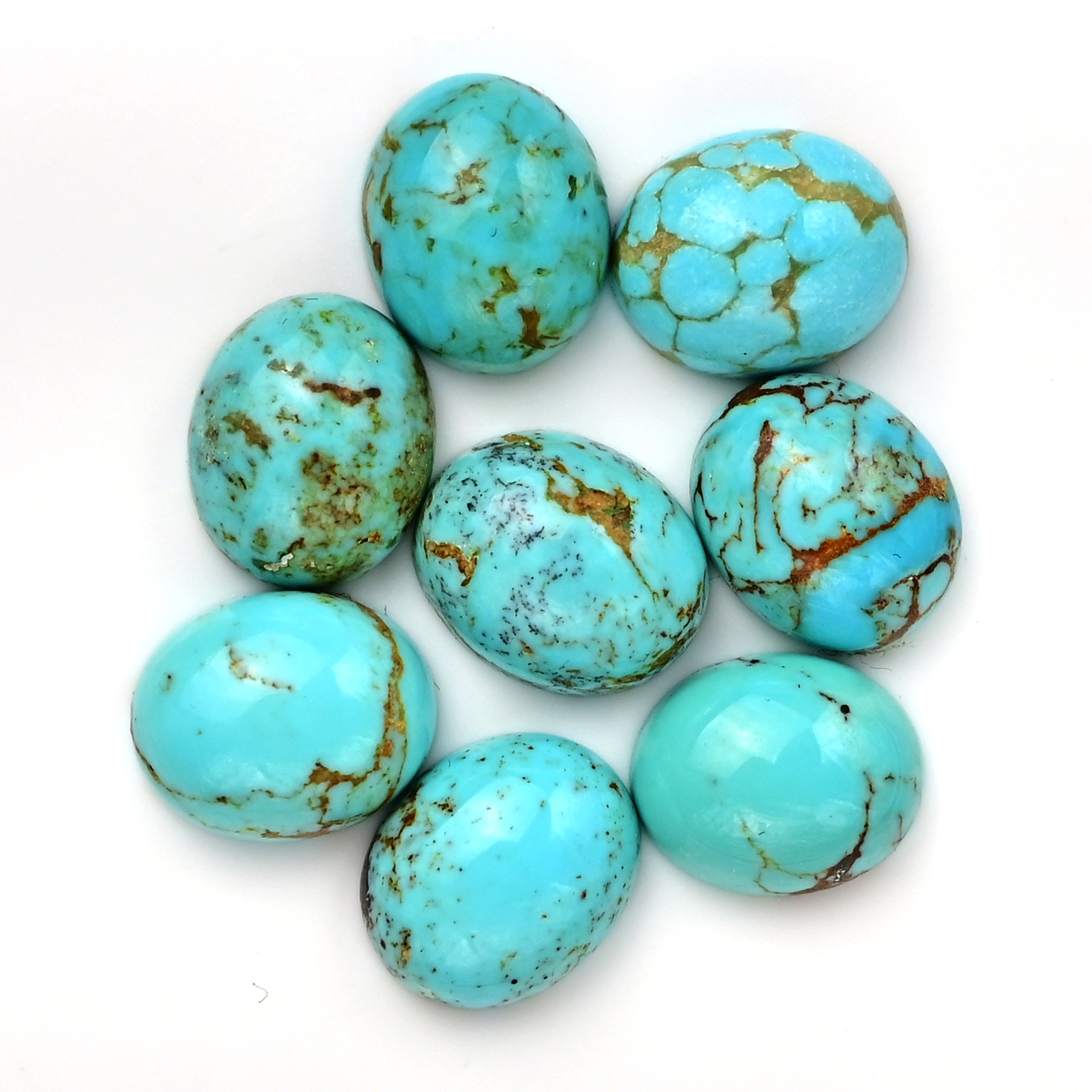 Kingman Turquoise Oval Smooth Cabochons