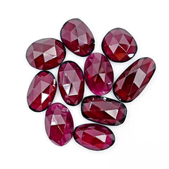 Pink Rhodolite Garnet Rose Cut Natural Cabochons