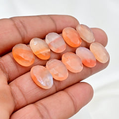 Botswana Agate Oval Rose Cut Cabochons | Natural Banded Beauty Gems For Jewelry
