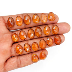 Natural Honey Citrine Rose Cut Gemstones | Freeform Radiance for Handmade Jewelry - 20 Pieces