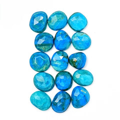 Rare Opalina Rose Cut Gemstones | Freeform Cabochons for Jewelry Making - 15 Pieces