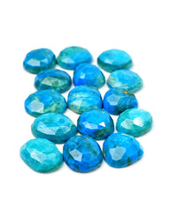 Rare Opalina Rose Cut Gemstones | Freeform Cabochons for Jewelry Making - 15 Pieces