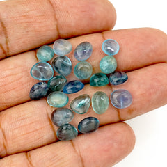 Natural Fluorite Smooth Cabochon Gemstones | Freeform Cabochon for Jewelry Making - 20 Pieces