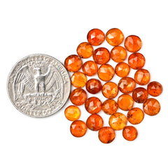 Natural Orange Kyanite Gems | Faceted Freeform Cabochons for Artisan Jewelry - 30 Pieces