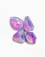 Aurora Opal Mix Shape Rosecut Cabochons | Flashy Gemstones for Statement Jewelry - 4 pieces