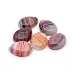Natural Smooth Botswana Agate Cabochons