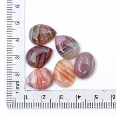 Natural Smooth Botswana Agate Cabochons