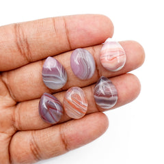 Natural Smooth Botswana Agate Cabochons