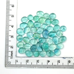 Natural Russian Green Fluorite Smooth Cabochon Gemstones | Freeform Cabochon for Jewelry Making - 45 Pieces