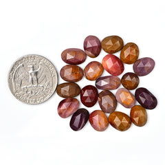 Mookaite Rosecut Freeform Cabochons | Natural Jasper Gemstones for Jewelry Making - 20 Pieces