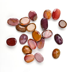 Mookaite Rosecut Freeform Cabochons | Natural Jasper Gemstones for Jewelry Making - 20 Pieces