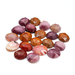 Mookaite Rosecut Freeform Cabs | Natural Flat Back Gemstones for Jewelry Making - 20