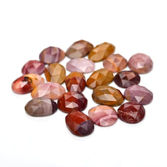 Mookaite Rosecut Freeform Cabochons | Natural Jasper Gemstones for Jewelry Making - 20 Pieces