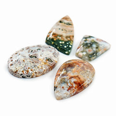 Ocean Jasper Cabochons Freeform | Natural Gemstones for Jewelry Making - 4