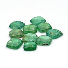 Natural rose cut cushion green kyanite gemstone, perfect for sepetember births.