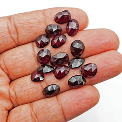 Rhodolite Garnet Rosecut | Deep Pink Freeform Gemstones For Jewelry Making