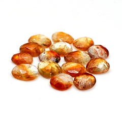 Bio Color Citrine Rosecut Gemstones | Freeform Natural Yellow Quartz for Jewelry Making - 15 Pieces
