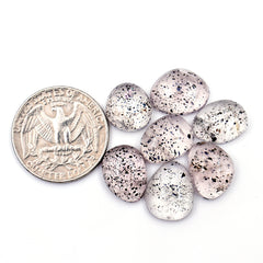 Pink Quartz Smooth Cabochons | Soft Blush Freeform Crystals for Jewelry