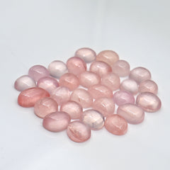 Rose Quartz Freeform Cabochon |Pink Crystal Gemstones for Jewelry Making - 29 Pices