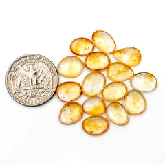 Golden Citrine Rose Cut Gemstones | Freeform Radiance for Handmade Jewelry