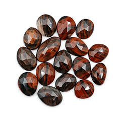Mahogany Obsidian Rosecut Cabochons | Freeform Natural Healing Gemstones for Jewelry Making