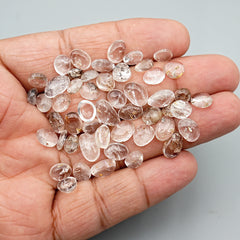 Herkimer Diamond Cabochons | Raw Clarity in Freeform Cuts - 50 Pieces