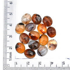 Freeform Montana Agate Rosecut Cabochon | Natural Gemstone with Unique Inclusion - 15 Pieces