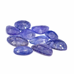 Tanzanite Rose Cut Freeform Gems | Lush Violet-Blue Brilliance Gemstones