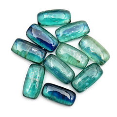 Emerald Green Kyanite Smooth Cabochon | Earthy Elegance in Every Facet - 10 Pieces