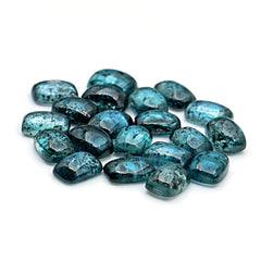 Natural Teal Moss Kyanit Smooth Cabochons | Cushion Cut Gemstone For Jewelry Making - 20 Pieces