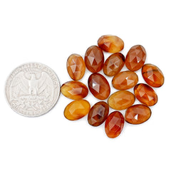 Rose Cut Montana Agate Cabochon | Natural Oval Gemstone for Jewelry Making - 15 Pieces