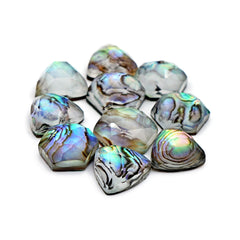 Abalone Shell Doublet Rosecut Cabochons | Mix-Shaped Gemstone for Statement Jewelry - 10 Pieces
