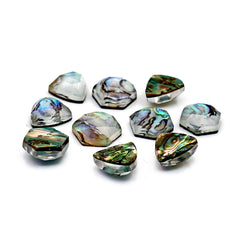 Abalone Shell Doublet Rosecut Cabochons | Mix-Shaped Gemstone for Statement Jewelry - 10 Pieces