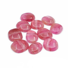 Rare Cobalto Calcite Smooth Cabochons | Pink Gemstones for Jewelry Making - 11 pieces
